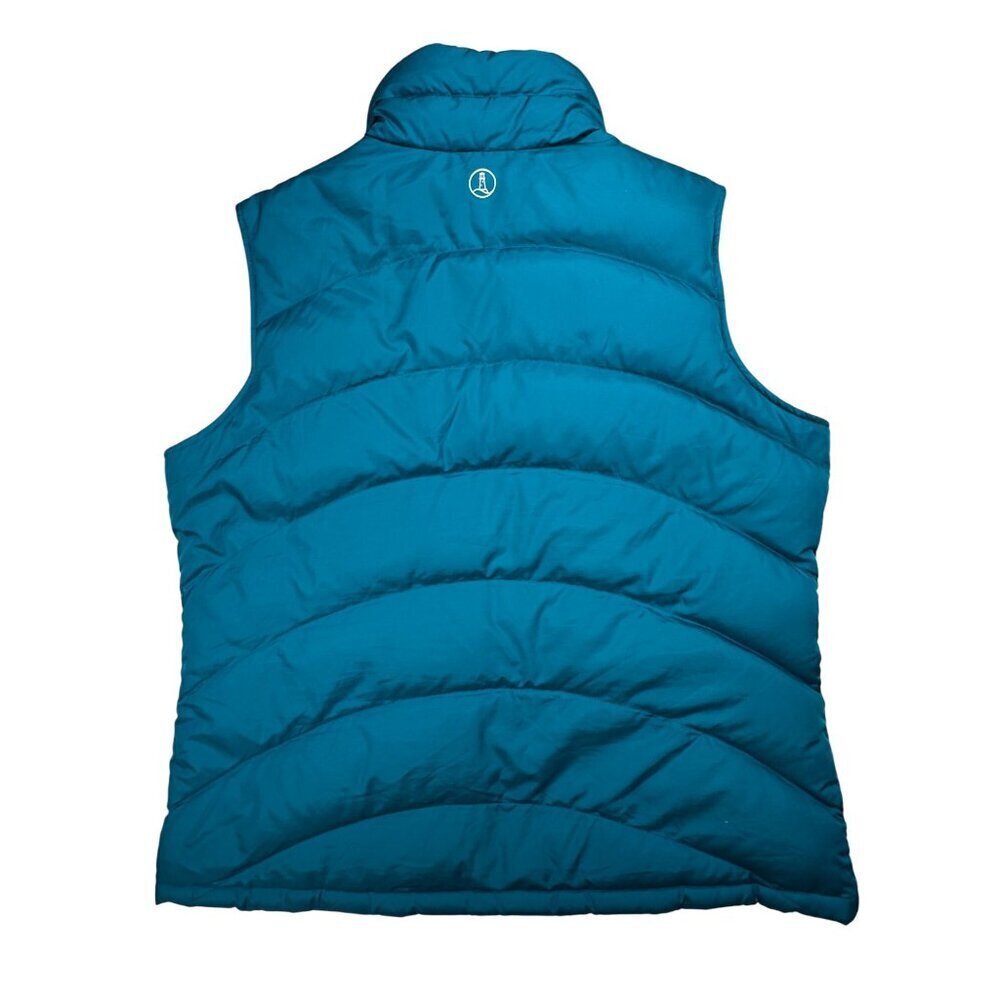 Lands' End Down Puffer Vest Womens Size Large 14-16 Zip Front - Picture 2 of 11